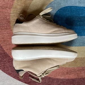 Tan suede Greats sneakers